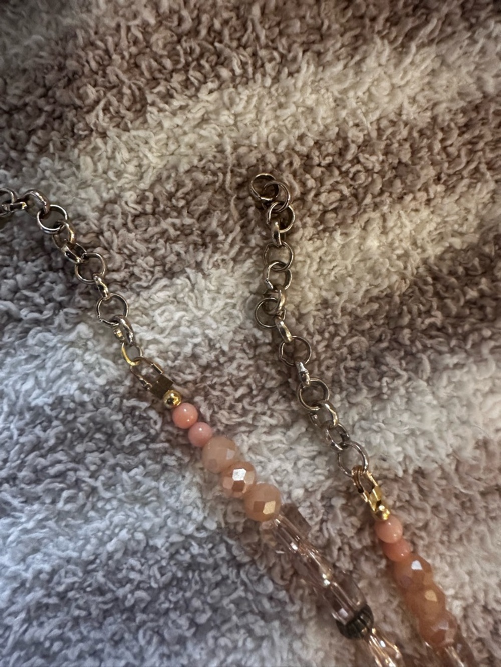 Artisan Pink Pearl and Peach Coral Necklace - Women Jewelry - Picture 11 of 13